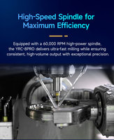 Pour YRC 8Pro Tout-en-un. Machine de fraisage dentaire système sec/humide, broche 60 000 tr/min, précision 0,01 mm pour zircone et PMMA