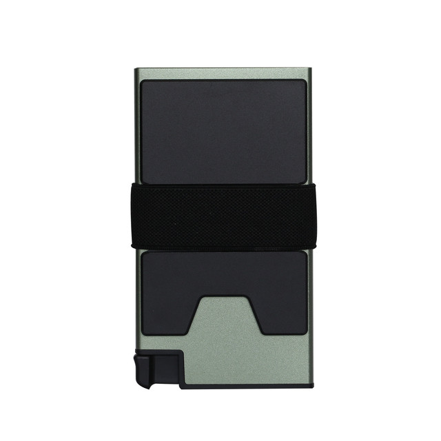 New Design Metal Wallet Rfid Card Holder Minimalist Money Strap Rfid Blocking Smart Wallet