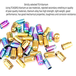 Tapa de Válvula Presta Schrader de Titanio para Bicicleta de Montaña y Carretera, Cubierta Universal Antipolvo para Vástago de Neumático - Product Image 4