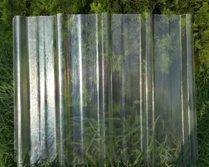 온실 용 투명 광 투과 투명 FRP 시트 골판지 패널