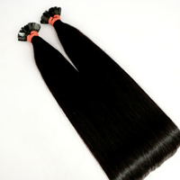 Extensions à pointe plate de haute qualité Remy cheveux humains 100% extensions de cheveux humains Remy Temple