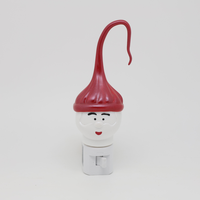 Vente en gros de chapeaux de Noël de Père Noël et de gnomes avec lumière LED nocturne, à brancher, OEM&ODM, personnalisables, à lueur douce, pour la décoration de la maison en fêtes, directement de l'usine