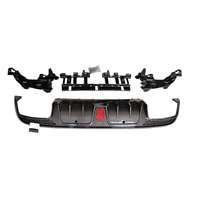 Diffuseur de pare-chocs arrière en ABS noir brillant AMG avec embouts d'échappement pour Benz Classe C W205 2015-2021 Sport