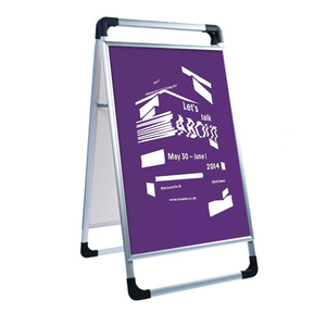 Hot bán Nhôm xách tay một khung đôi bên Poster đứng vỉ<span class=keywords><strong>a</strong></span> hè dấu hiệu đứng ngoài trời tay thực hiện Poster hiển thị - Product Image 1