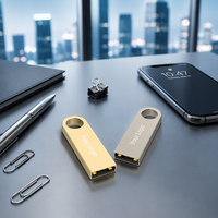 Flash Drive USB Mini Logam Kustomisasi Kecepatan Tinggi Grosir Baru 2GB-64GB USB 2.0 OEM/ODM Garansi 5 Tahun