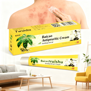 Promoção Quente Pomada Orgânica Pura à Base de Ervas para Alívio da Psoríase, Creme Antibacteriano Nutritivo para Prurido - Product Image 4