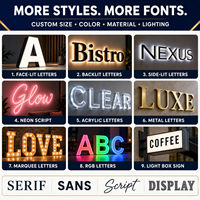 Lettres rétroéclairées en acier inoxydable Halo Lit, logo 3D personnalisé en LED pour la publicité, façade de bâtiment, réception de bureau, centre commercial, extérieur