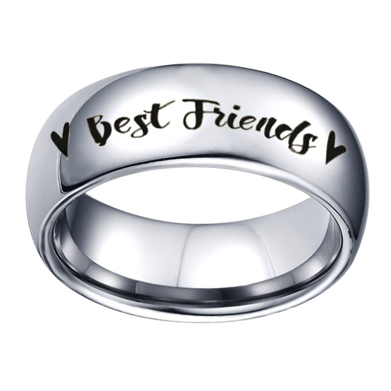 Anello Best Friends Forever - Anello BFF - Anello di promessa per amico - Anello minimalista - Anelli per il migliore amico - Anello delicato, regalo per il migliore amico, regali - Italia