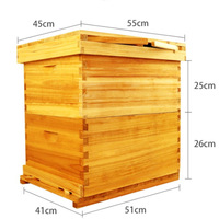 Neue japanische Zedernholz-Wachsbehandelte Doppelwand-Bienenstöcke, ofengetrocknet, für Honigbienen, Imkereikästen, Herkunft China, 3 Monate Garantie