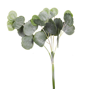 ใบยูคาลิปตัสประดิษฐ์ ขนาด 35 นิ้ว สำหรับตกแต่งภายใน งานแต่งงาน ของตกแต่งพลาสติกสีเขียว - Product Image 5