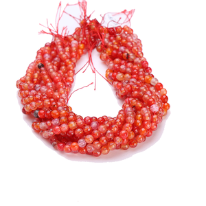 Cuentas Sueltas de Ágata Natural de Corte Brillante de 1 Quilate para la Fabricación de Joyas, 8 mm de Altura - Product Image 1