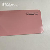 Film de protection de peinture haute brillance Maiqi, autocollant de changement de couleur pour voiture, économique, en vinyle PET, couleur rouge cristal, 7,5 mil, anti-rayures
