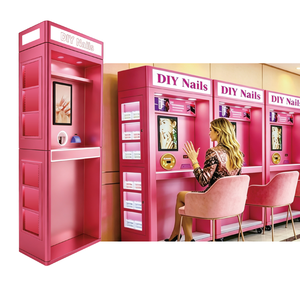 Stampante per unghie intelligente completamente self-service, macchina per la <span class=keywords><strong>vendita</strong></span> fai-da-te con touchscreen 3D, distributore automatico commerciale senza operatore - Armadietto laterale - Product Image 3