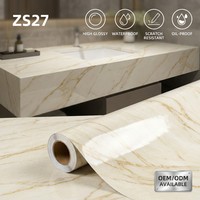 Película de Vinilo con Textura de Granito, Impermeable, Autoadhesiva, para Revestimiento de Encimeras, Renovación de Cocinas y Muebles, Disponible en Stock