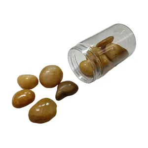 Mármol de piedra de guijarro amarillo de 2-4CM de alta calidad a la venta comida de piedra de guijarro