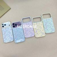 Coque de téléphone transparente en TPU souple avec nœud floral mignon, protection antichoc pour appareil photo avec strass pour iPhone 17 18 Pro Max