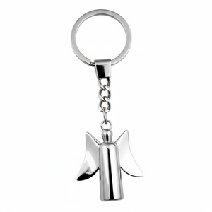 Portachiavi a Moschettone Cilindrico Little Angel in Lega alla Moda con Logo Personalizzato, Stampa Offset e UV, Tipo in Metallo Ottone - Product Image 2