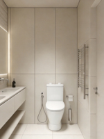 Siège de toilette en bois moulé blanc brillant avec charnière en PP, couvercle de siège WC couleur personnalisable pour salle de bain