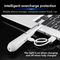 Allume-cigare compact portable en métal avec recharge USB pour cuisine et allumage de cigarettes – Approvisionnement transfrontalier