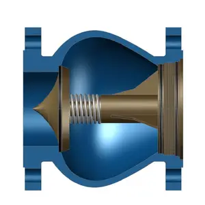 DIN F4 3英寸铸铁静音止回阀PN10/PN16