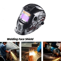Helm Las Tenaga Surya 2 Sensor Busur Lampu Lebar 4/9-13 TIG MIG Cocok untuk Kebanyakan Jenis Kepala