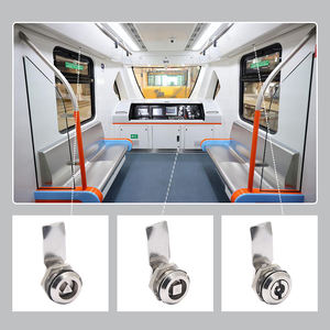 قفل كامة ربع دورة SC603 من الفولاذ المقاوم للصدأ MS705 بشكل مثلث مربع لخزائن النقل بالسكك الحديدية - Product Image 2