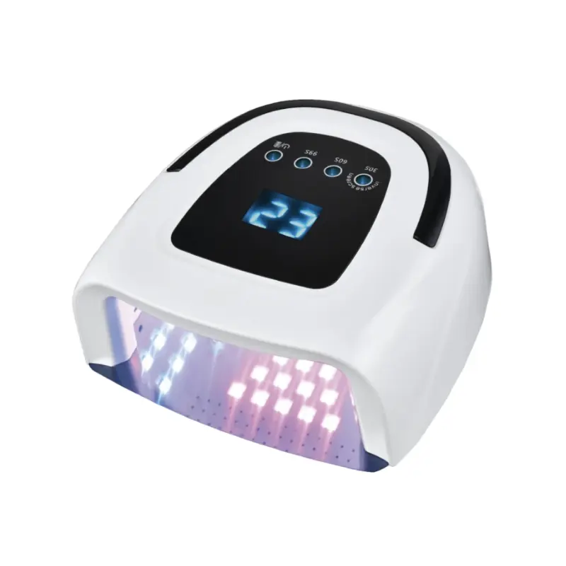 2024 ricaricabile Gel smalto asciugatrice Wireless portatile con manico schermo Cordless Manicure luce UV LED lampada per unghie asciugatrice