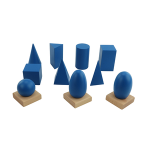 Bán Hot Hình Học chất rắn Set Montessori sensorial vật liệu xây dựng khối Bộ - Product Image 3