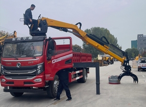 מנוף טלסקופי רב-זוויתי מתכוונן של מניק, מנוף כבד המותקן על משאית - Product Image 2