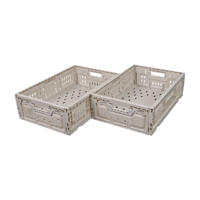 JOIN Caisse pliable ultra-fine qui se réduit à 36 mm pour un rangement des produits qui permet de gagner de la place