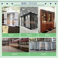 New Design Carpet Rug Display Fabric Plastic Rack Fabric Sample Holder Display Tower Carpet Sample Display Rack
