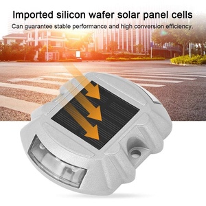 Luces Solares de Alta Luminosidad para Exteriores, 6 LED, Luz de Señalización Vial, Resistente al Agua, Luz de Calle Tipo Ojo de Gato - Product Image 3