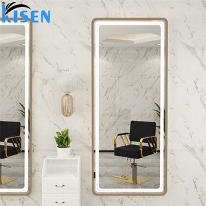 KISEN Stainless Steel Salon Display Cabinet Dressing <b>Table</b> And Storage Shelves Vanity Bathroom Makeup For Barber Shop Use - Product Image 5