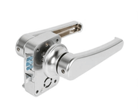 Hfy1475 — serrure à poignée de salle de bains, Chrome poli à bouton de confidentialité pour serrure de porte de toilette pour van camping-car, accessoires de caravane