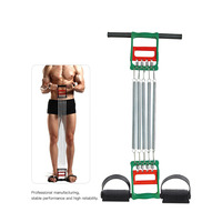 Vente en gros d'équipements de fitness réglables avec 5 extenseurs de poitrine à ressort en acier, renforcement de la poignée, pédale de traction, bande de corde