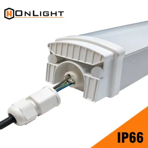 Ip66 lampu Led cuci linier, 60W 80W 100W Hermetik industri suspender Ik10 pas mobil