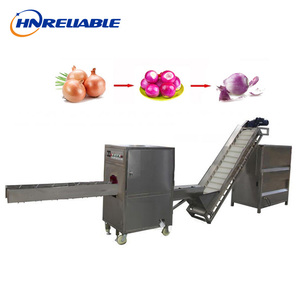 Nhỏ tự động hành tây gốc cắt đầu và đuôi máy cắt/hành tây không khí Máy lột hành tây da Peeler chế biến - Product Image 3