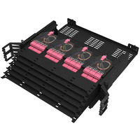 Panel Patch serat optik Port 288 kualitas tinggi dengan LC/SC/ST/FC/MPO laci geser terbuat dari peralatan serat optik Spcc