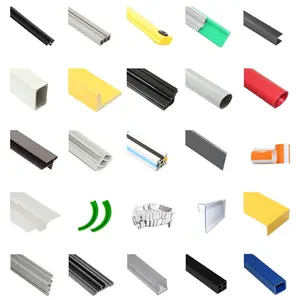 Kunden spezifisches hochwertiges quadratisches hitze beständiges extrudiertes großes Extrusion profil Abs Pvc Pp Material LED-Profil Kunststoff-Rack profil