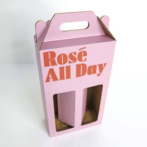 Изготовленная на заказ Модная 2025 розовая и красная крыша с ручкой для <span class=keywords><strong>2</strong></span> <span class=keywords><strong>3</strong></span> 6 бутылок - Product Image 5