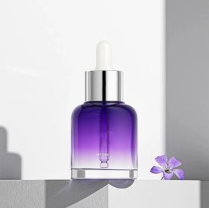 Deceny transparente púrpura <span class=keywords><strong>Monsa</strong></span> botella de aceite 50g verde ojo esencia masajeador botella de spray perfume cuentagotas de vidrio - Product Image 1