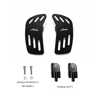 Repose-pieds de moto en alliage d'aluminium CNC, creux, larges, antidérapants, pièces de modification découpées pour Benda Napoleonbob 250
