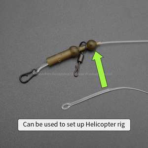 Leader en fluorocarbone fusionné <span class=keywords><strong>de</strong></span> 1M avec émerillon QC pour la pêche à la carpe - Product Image 6