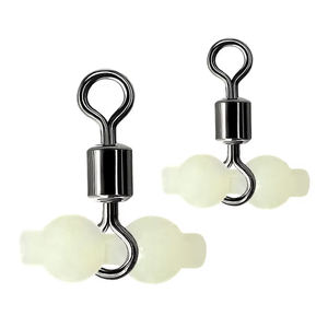<span class=keywords><strong>Pêche</strong></span> roulant pivotant forme de gourde 3 voies ligne croisée connecteur lumineux <span class=keywords><strong>Triple</strong></span> roulement baril émerillons avec perles lumineuses - Product Image 1