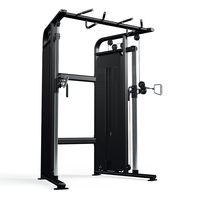 Équipement de musculation professionnel : Machine à poulies double réglable pour entraînement de force