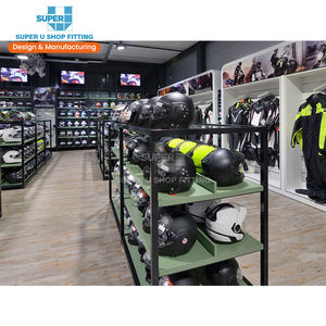 Sang Trọng Xe Máy Cửa Hàng Trang Trí Nội Thất Thiết Kế Miễn Phí Đứng Động Cơ Xe Đạp Quần Áo Sàn Hiển Thị Tùy Chỉnh Thiết Kế - Product Image 5