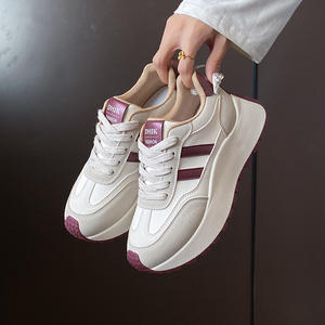 Baskets compensées à plateforme pour femmes, mode automne-hiver, à <span class=keywords><strong>talon</strong></span> épais, décontractées, respirantes et confortables pour la marche et le <span class=keywords><strong>tennis</strong></span> - Product Image 5