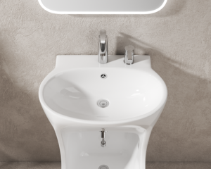 Nuevo Diseño Lavabo de Cerámica <span class=keywords><strong>para</strong></span> Montaje en Suelo, <span class=keywords><strong>Lavamanos</strong></span> Musulmán <span class=keywords><strong>para</strong></span> Wudu, Lavabo de Pedestal de Cerámica Independiente, <span class=keywords><strong>Mueble</strong></span> Lavabo - Product Image 4