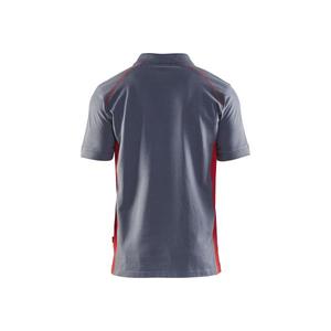BLAKLADER - 3324105094564XL Polo Gris/Rojo-EAN 7330509396407 CAMISETAS Y POLOS DE TRABAJO - Product Image 2