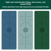 Tapis de yoga en caoutchouc personnalisé, matériau en caoutchouc naturel, logo personnalisé, taille, couleur, motif, service OEM ODM pour salle de sport, studio, vente en gros, en vrac